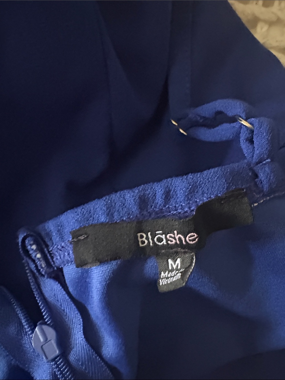 Women's Royal Blue Spaghetti-Strap Jumpsuit - Picture 9 of 9